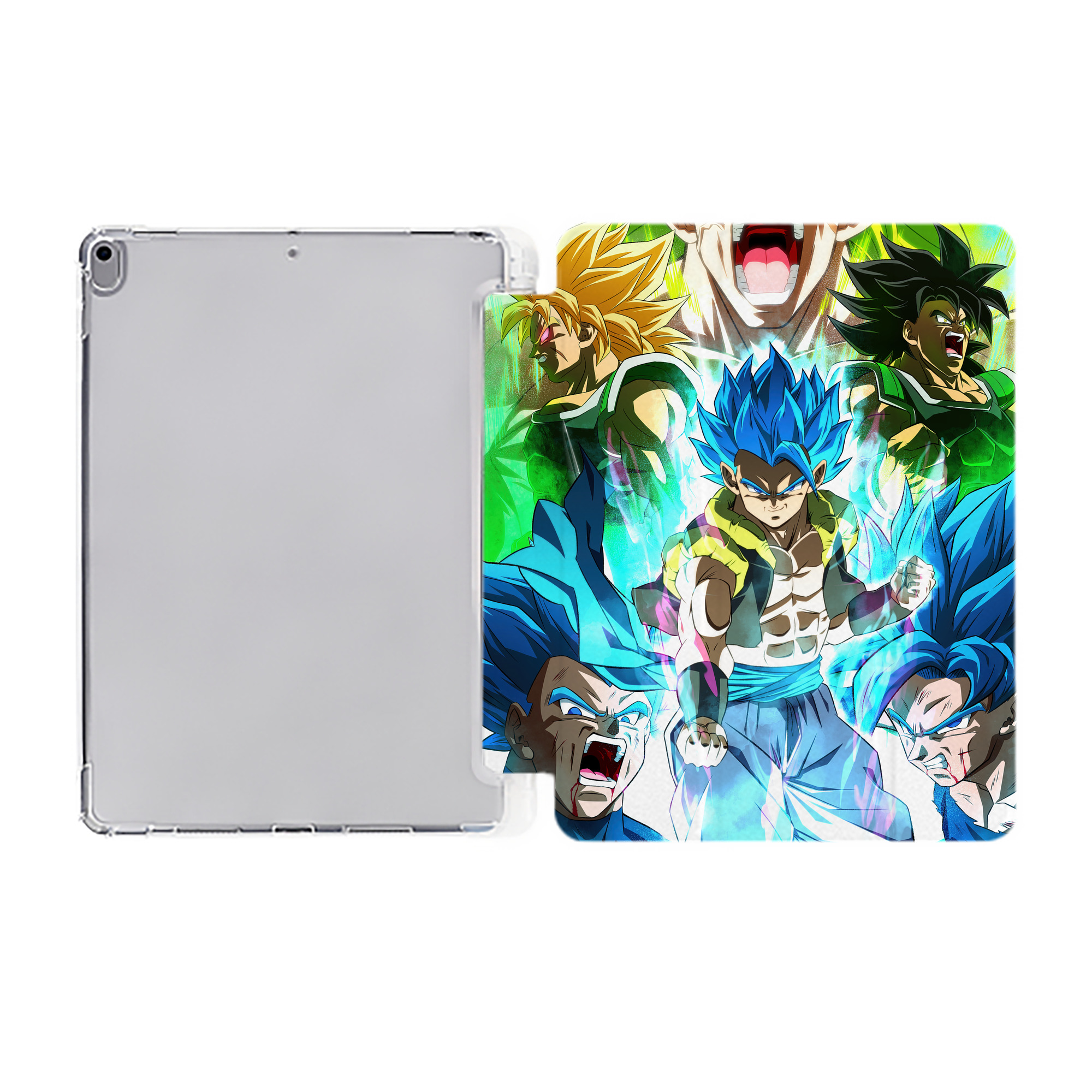 （画像用） ドラゴンボール DRAGON BALL IPad ケース ペン収納付き 三つ折りスタンド PUレザー×シリコン 対応機種9.5/10.5/10.9インチ